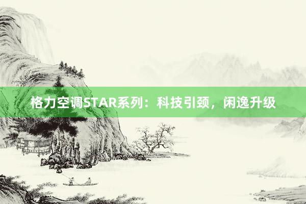 格力空调STAR系列：科技引颈，闲逸升级